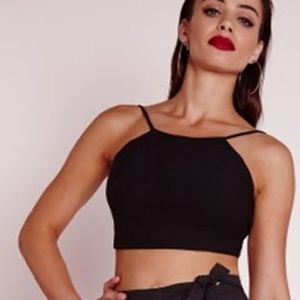 Missguided Tops - Missguided: Rib Knitted Crop Top Missguided Tops - Missguided: Rib Knitted Crop Top